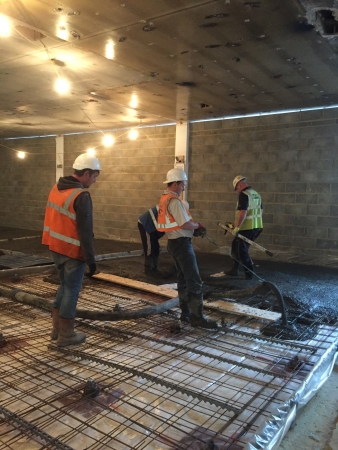 Concrete being Poured